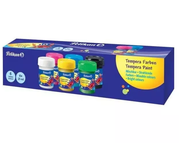 Pelikan Temperafarben 6 Farben à 25 ml