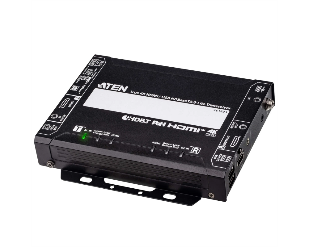 ATEN VE1833 True 4K HDMI USB HDBaseT 3.0 Lite-Transceiver mit PoH