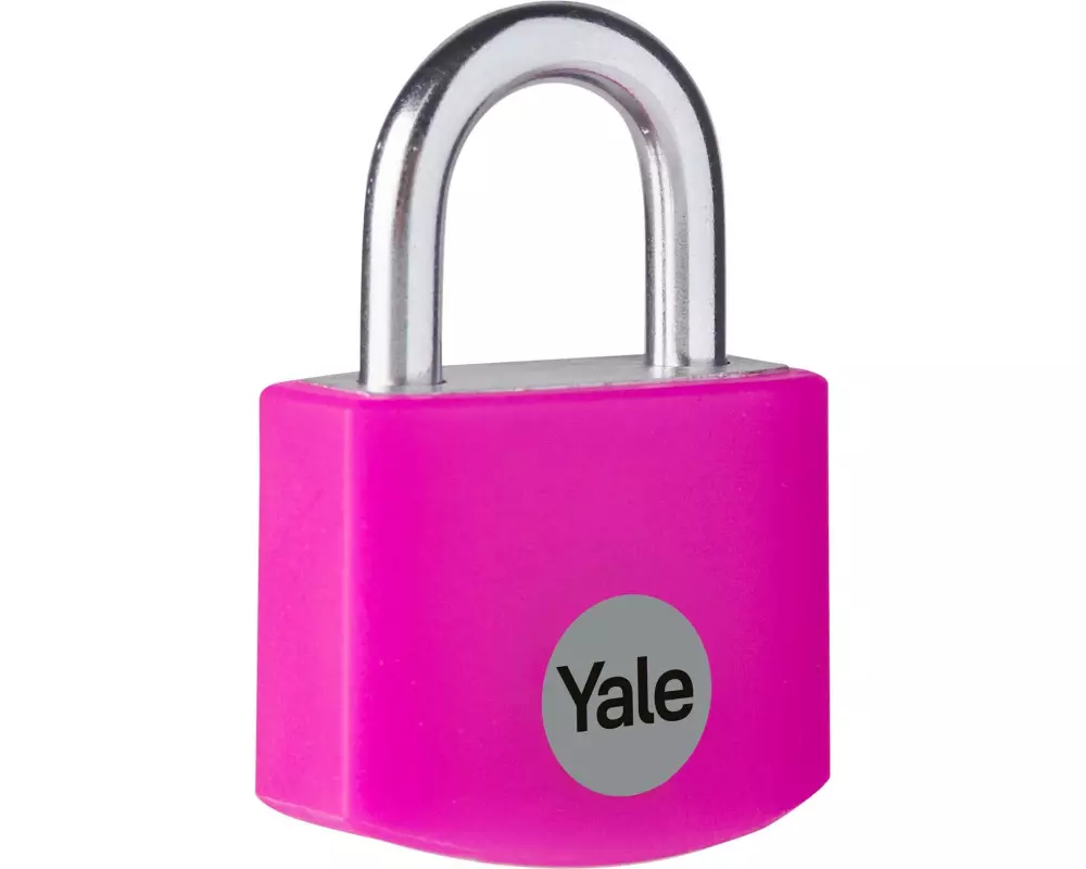 Yale Vorhängeschloss YE3B 25/12 Rosa Aluminium/Stahl
