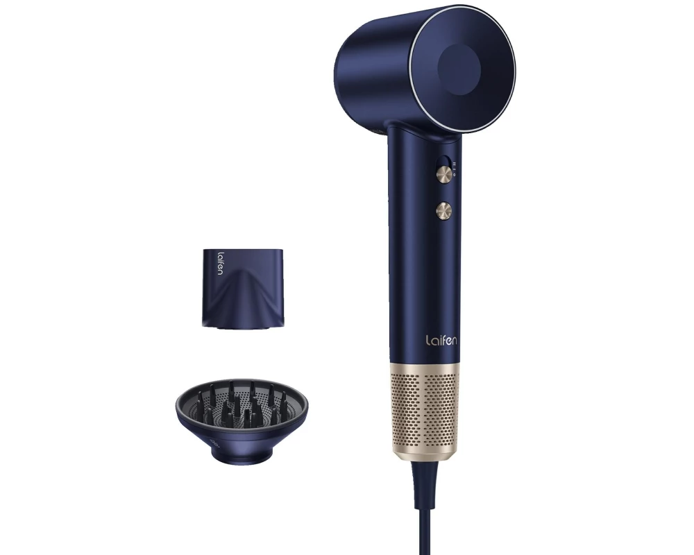 Laifen Haartrockner Swift Premium BLU (2 Aufsätze + 1 Beutel) Blue