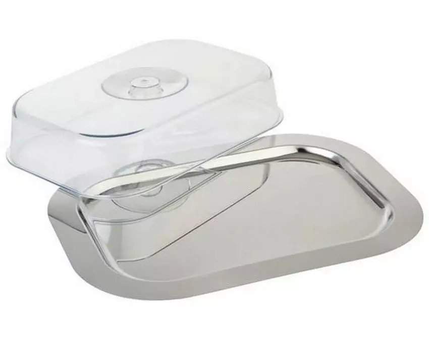 APS Tablett mit Haube Finesse Transparent/Silber
