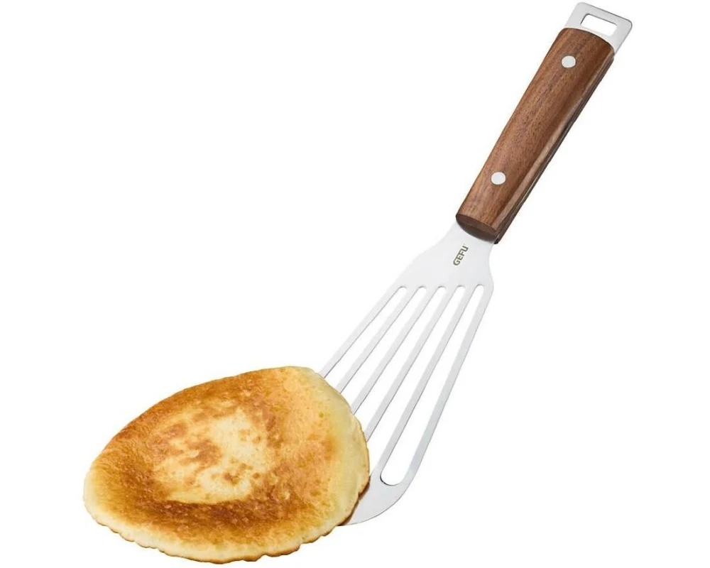 GEFU Pfannenwender Madero 31.8 cm, Silber/Braun