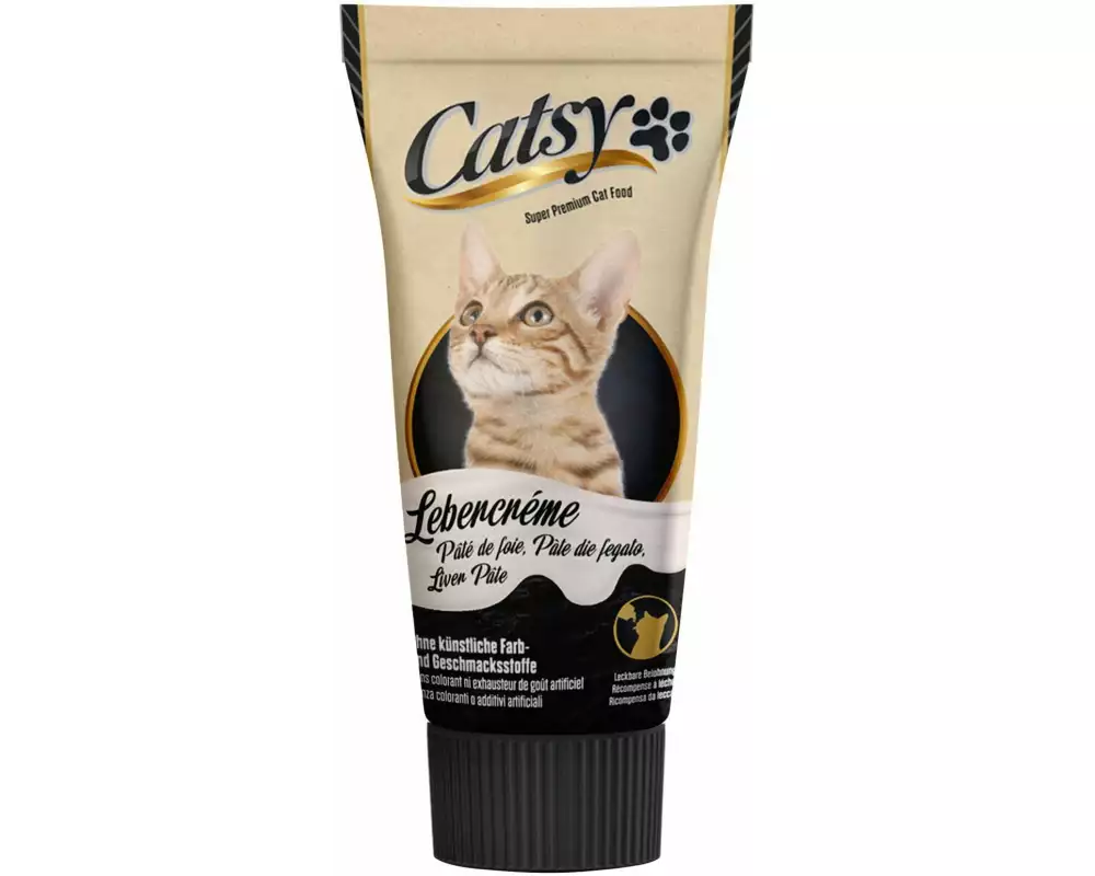 Catsy Katzen-Snack Lebercrème Premium, 75 g