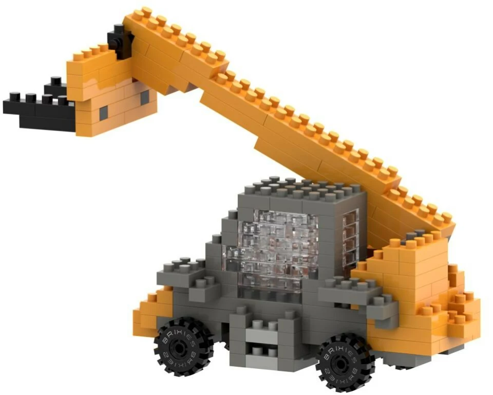 BRIXIES Bausteinmodell JCB Loadall aus 215 Bausteine