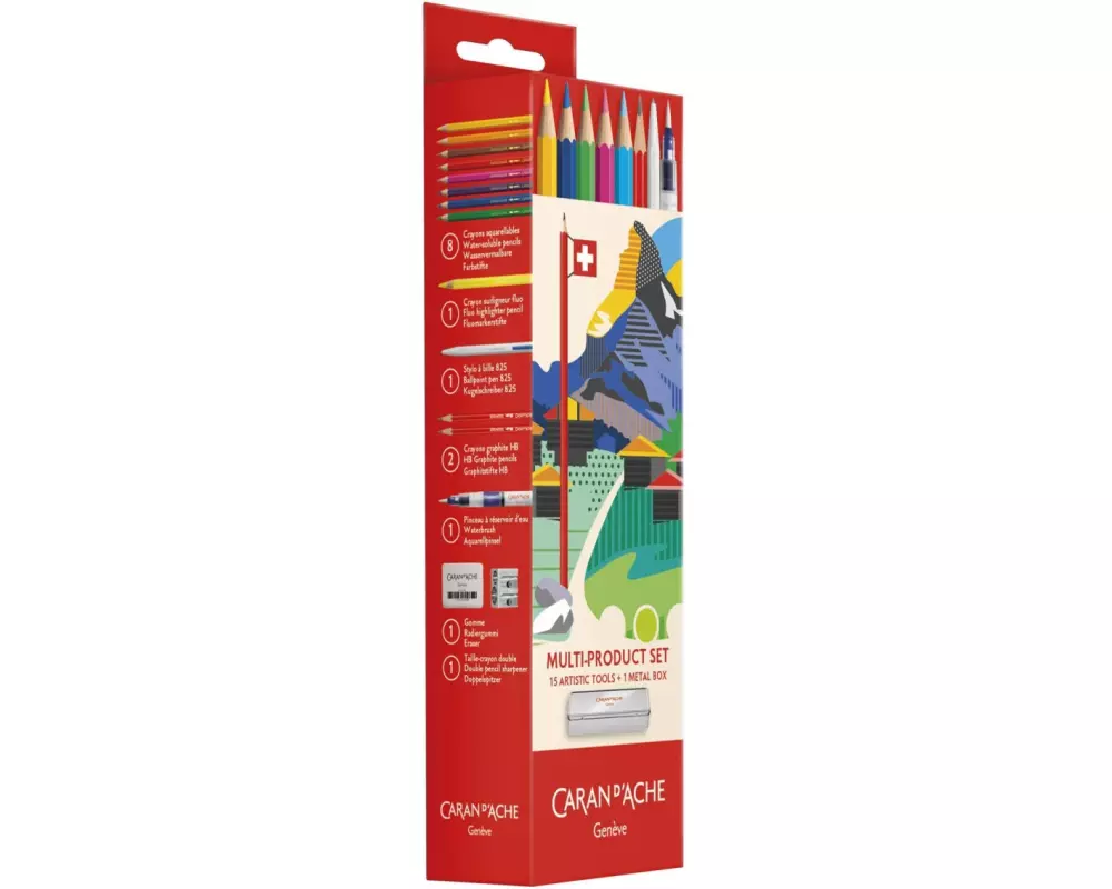 Caran d'Ache Farbstifte Multiproduct Set 16-teilig