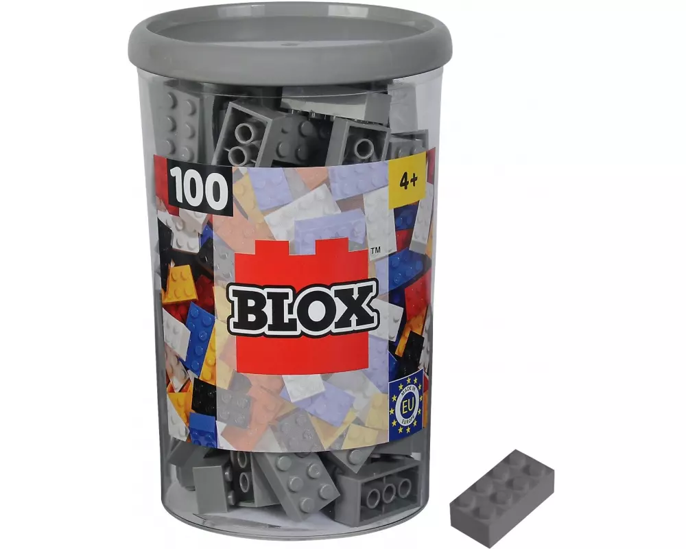 BLOX Bausteine 100 graue 8er Steine