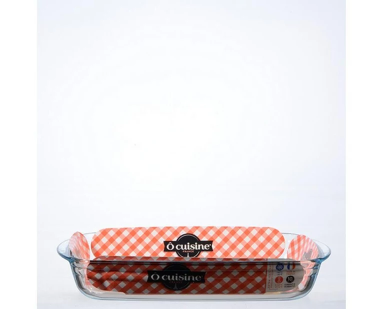 International Cookware Auflaufform 35 x 22 cm Eckig, Transparent