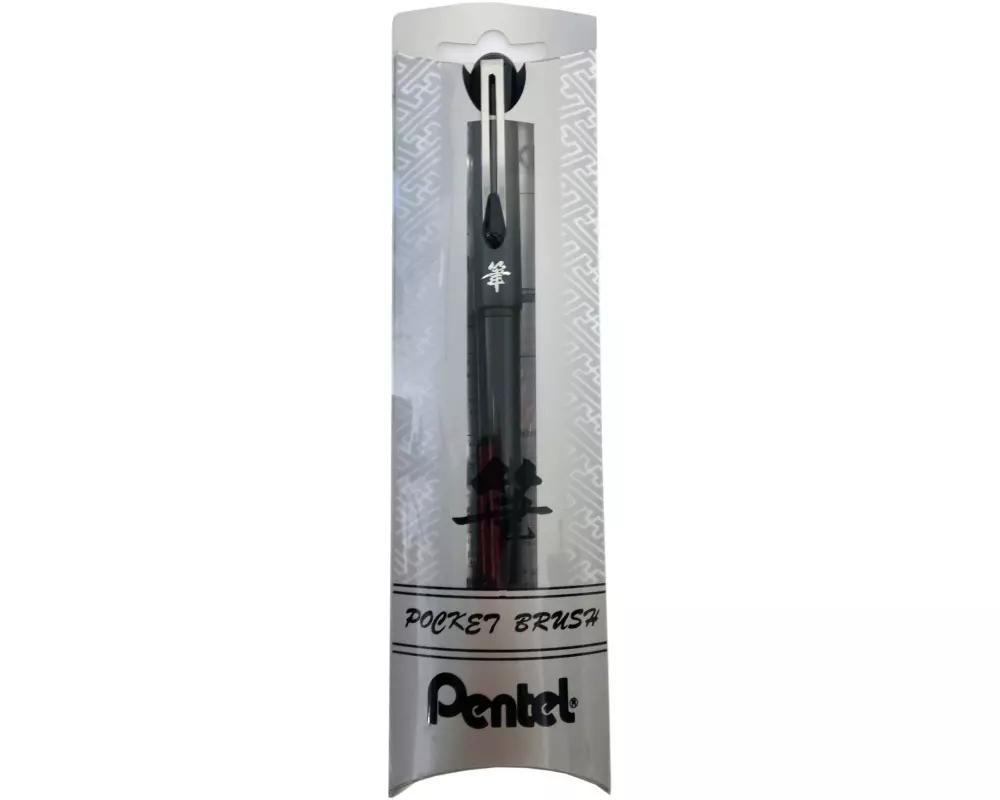 pentel Pinselstift Pocket Brush Pen Schwarz