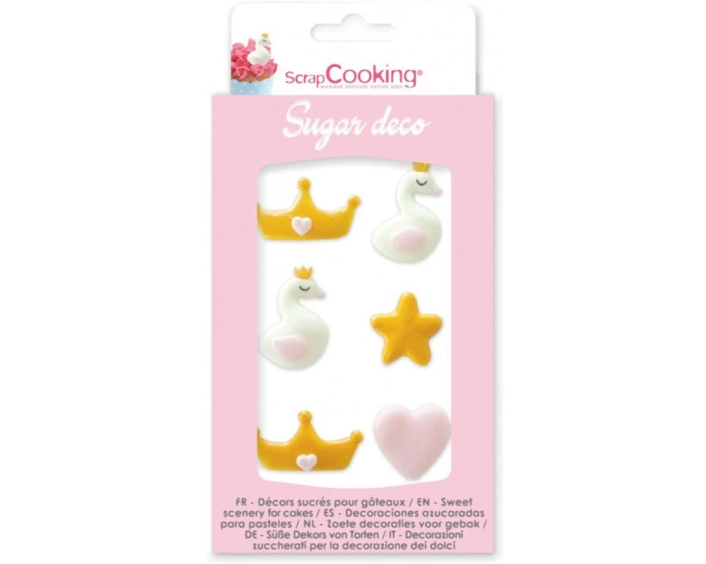 ScrapCooking Zuckerdekore Prinzessin 6 Stück