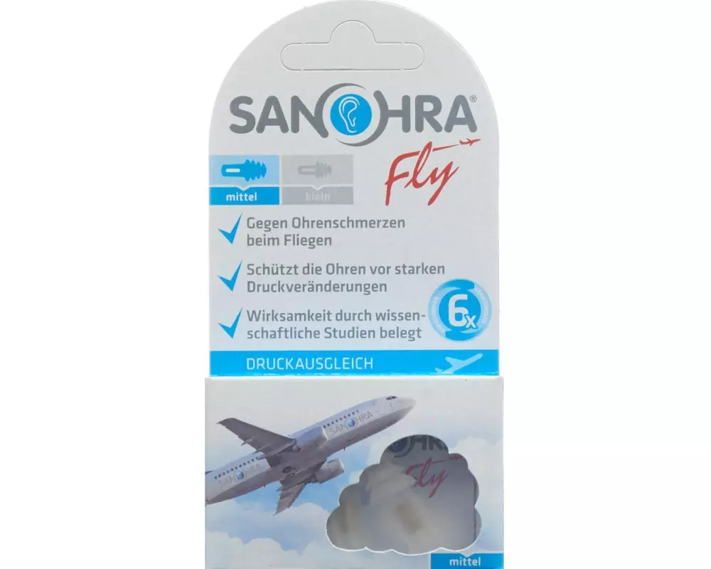 SANOHRA Ohrstöpsel Fly Erwachsene 2 Stück