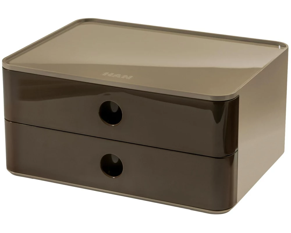 HAN Schubladenbox Allison Smart-Box Plus 2 Schubladen, Braun