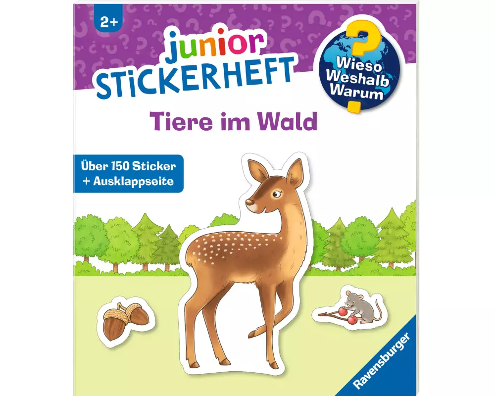 Ravensburger Stickerheft Wieso? Weshalb? Warum? Junior Tiere im Wald