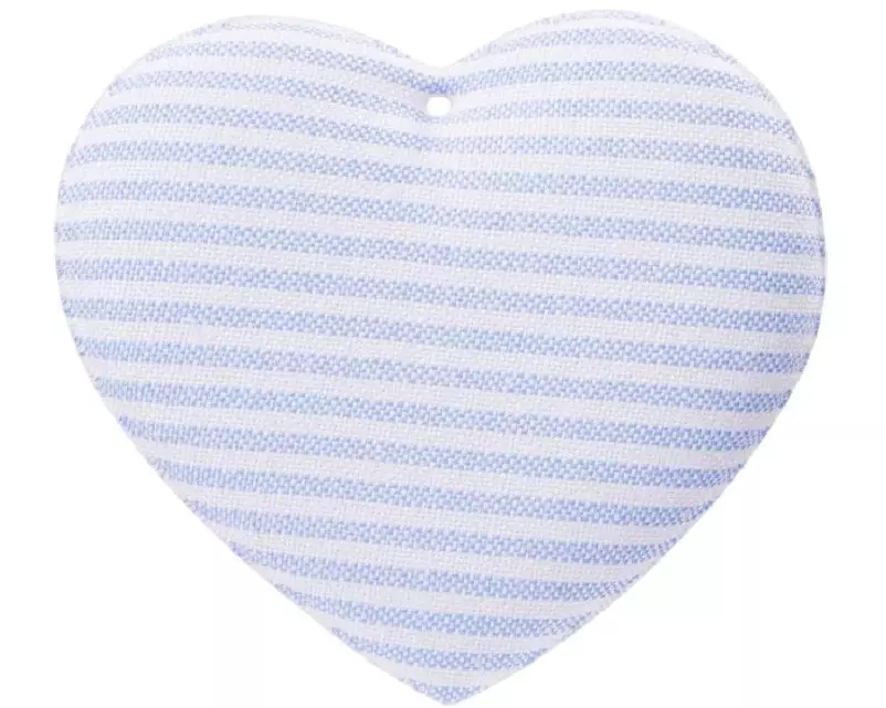 HobbyFun Stoff Figur Herz 2 Stück, Dunkelblau/Hellblau