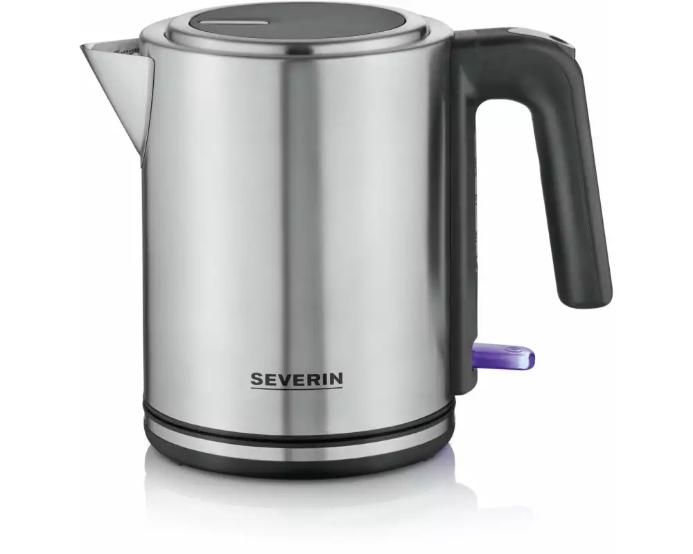 Severin Wasserkocher WK 3489 1 l, Schwarz/Silber