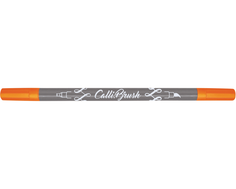 ONLINE Callibrush Pen Double Tip 2mm 19054/6 Fluo Orange