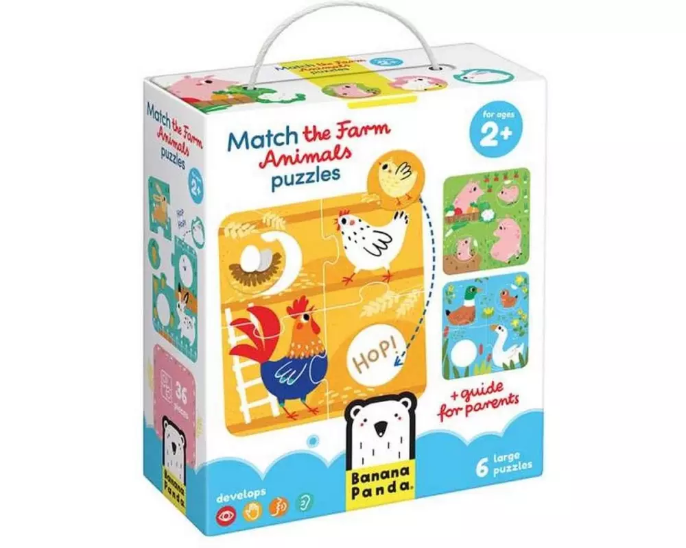Banana Panda Puzzle Match the Farm Animals