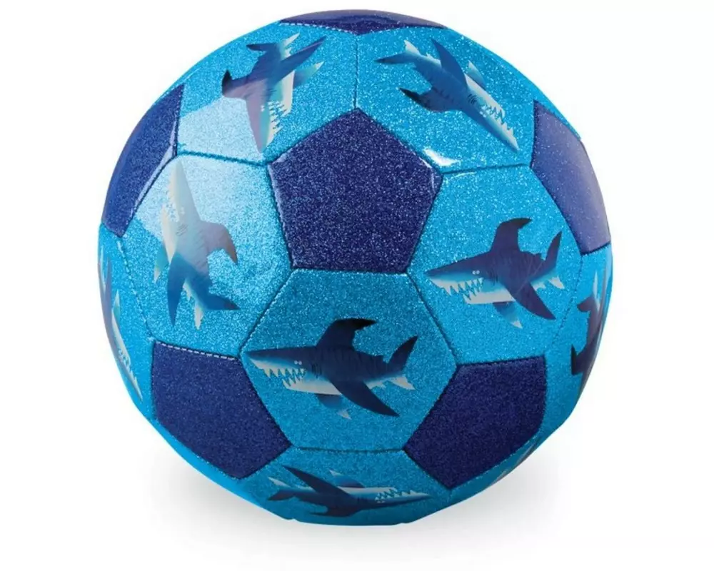 Crocodile Creek Fussball Shark City Glitzer, 18 cm