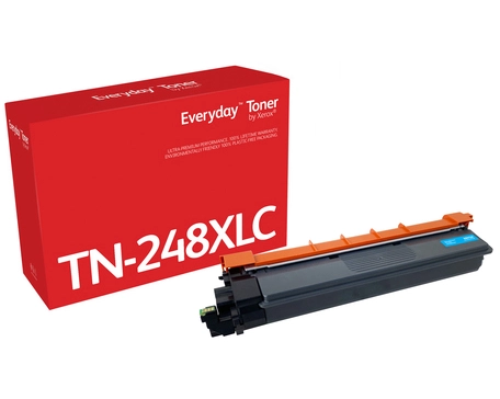 Everyday Cyan Toner by compatible with Brother TN248XLC, High capacity. Colour toner page yield: 2300 pages, Printing colours: Cyan, Quantity per pack: 1 pc(s)