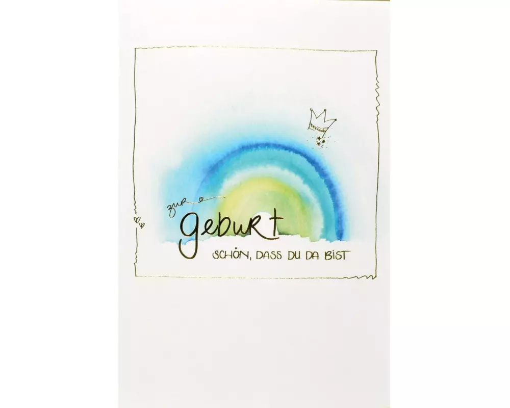 ABC Glückwunschkarte zur Geburt B6
