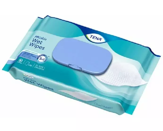 Tena Intimpflege Wet Wipe Feuchtpflegetücher 48 Stück, 32 × 19 cm