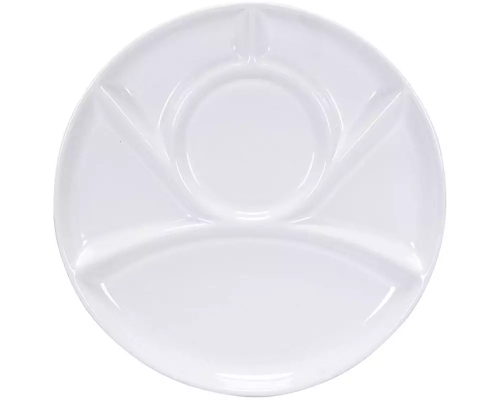 Kadastar Fondue-Teller Classic, 23 cm Weiss