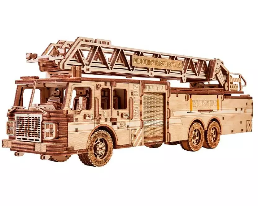 WoodTrick Bausatz Feuerwehrauto