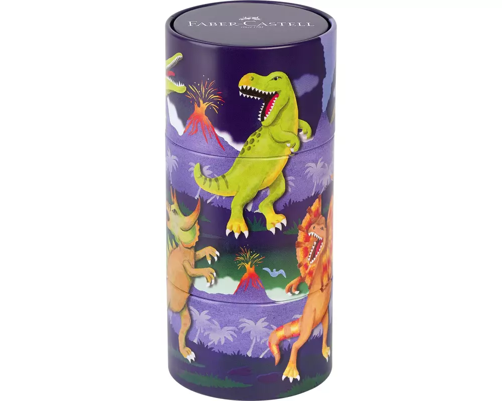 Faber-Castell Filzstift Connector Dino 20 Stück, Mehrfarbig