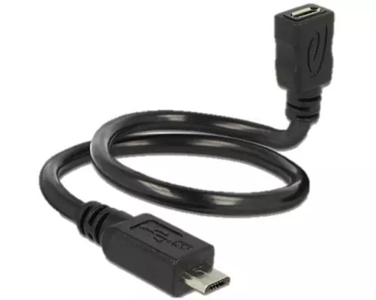 Delock USB-OTG-Kabel ShapeCable Micro-USB B - Micro-USB B 0.35 m