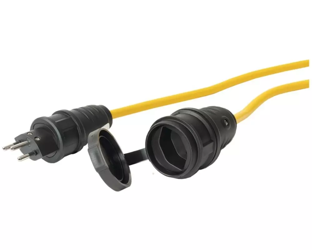 STEFFEN Verlängerungskabel Bauflex T12 - T13, Gelb 10 m