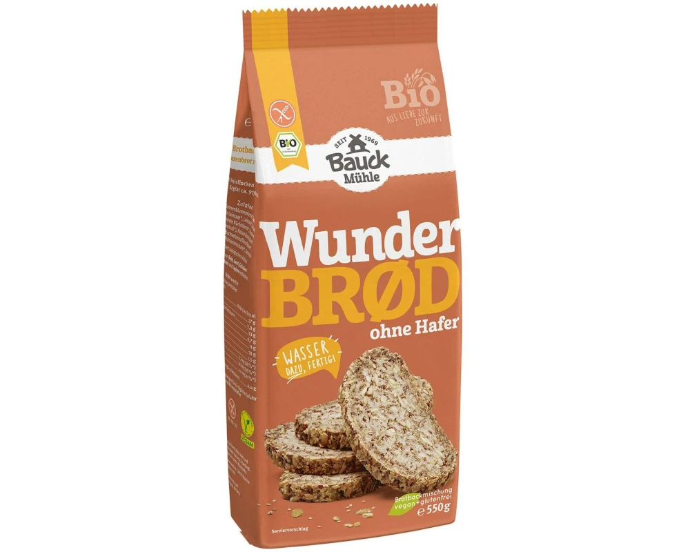Bauck Mühle Backmischung Wunderbrod 550 g