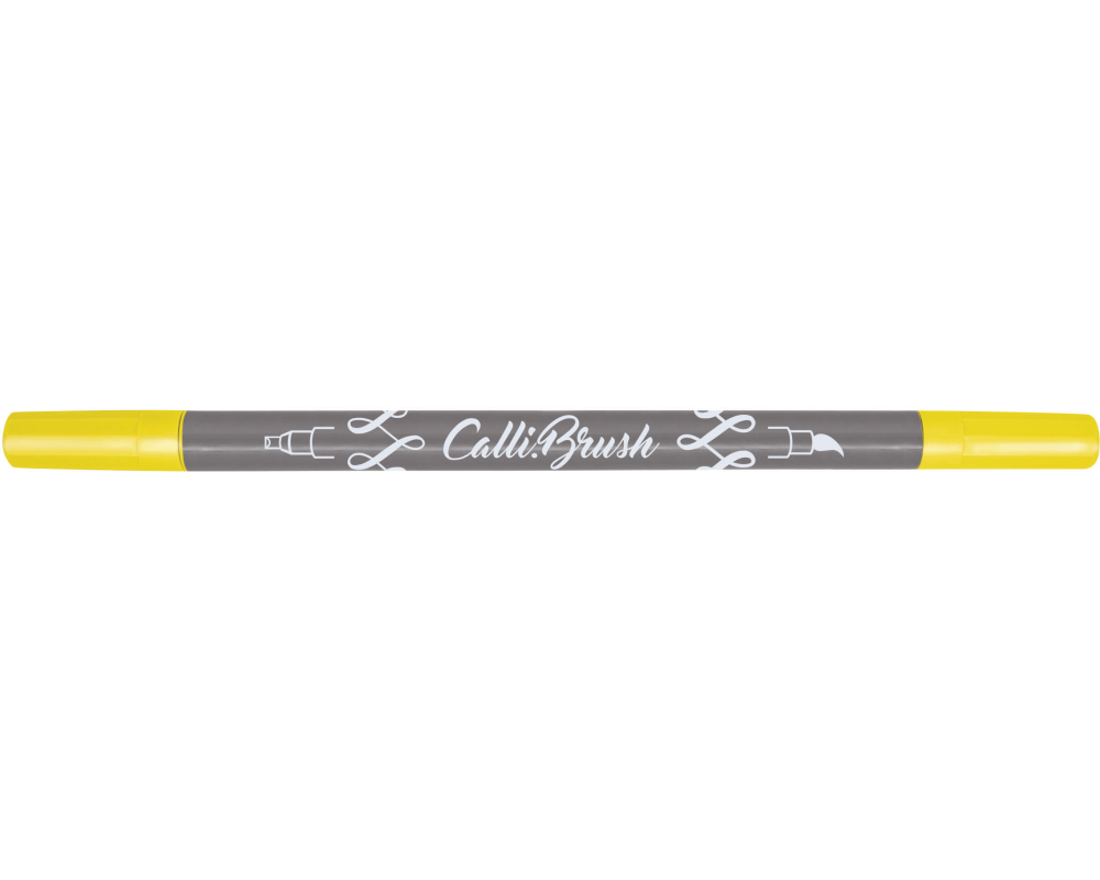 ONLINE Callibrush Pen Double Tip 2mm 19053/6 Fluo Yellow
