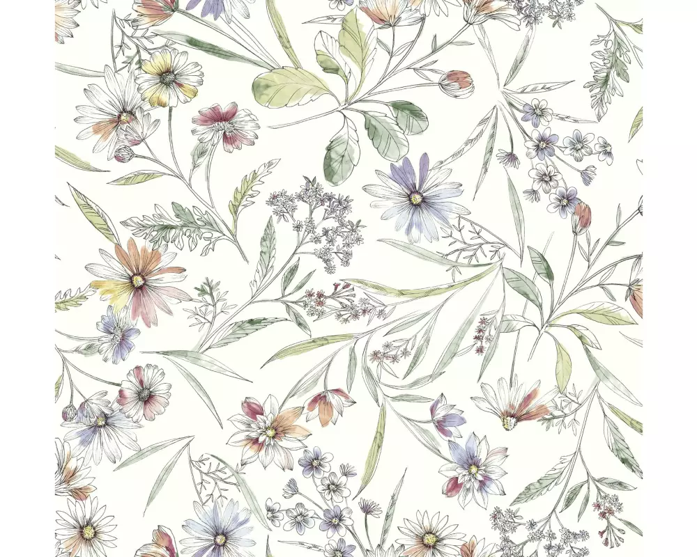 d-c-fix Tischdecke Manhattan Lindsay Rund, Ø 150 cm, Hellgrün/Weiss