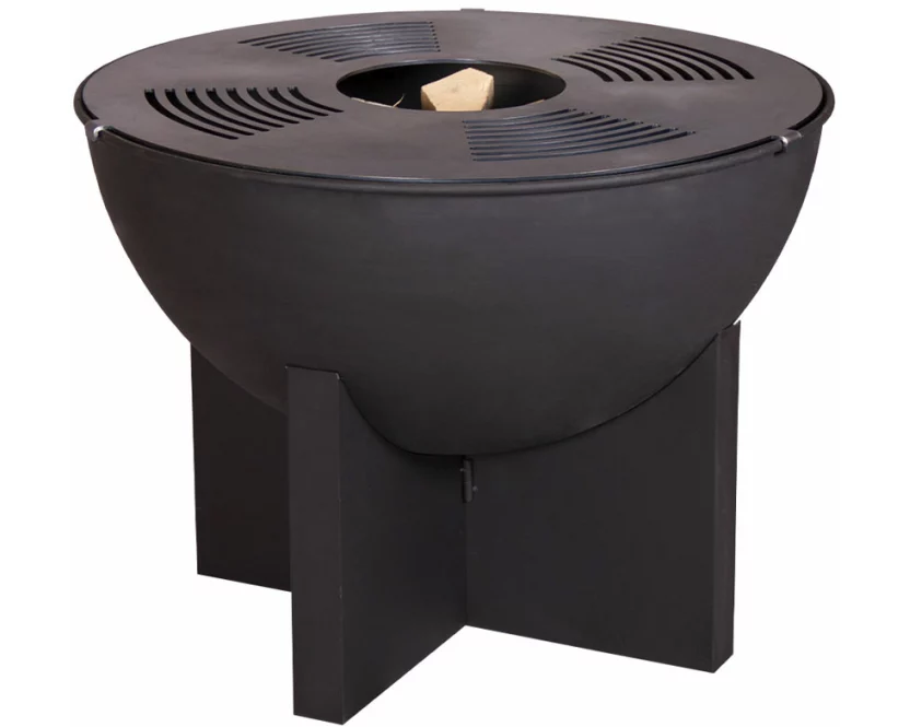 Mr. Grill Feuerschale mit Kreuzfuss & Grillring