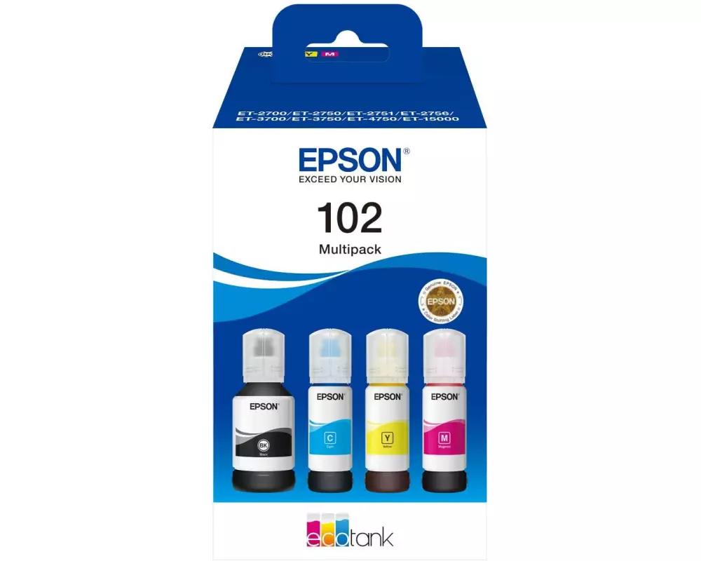 Epson Tinte 102 / C13T03R640 BK, Y, C, M