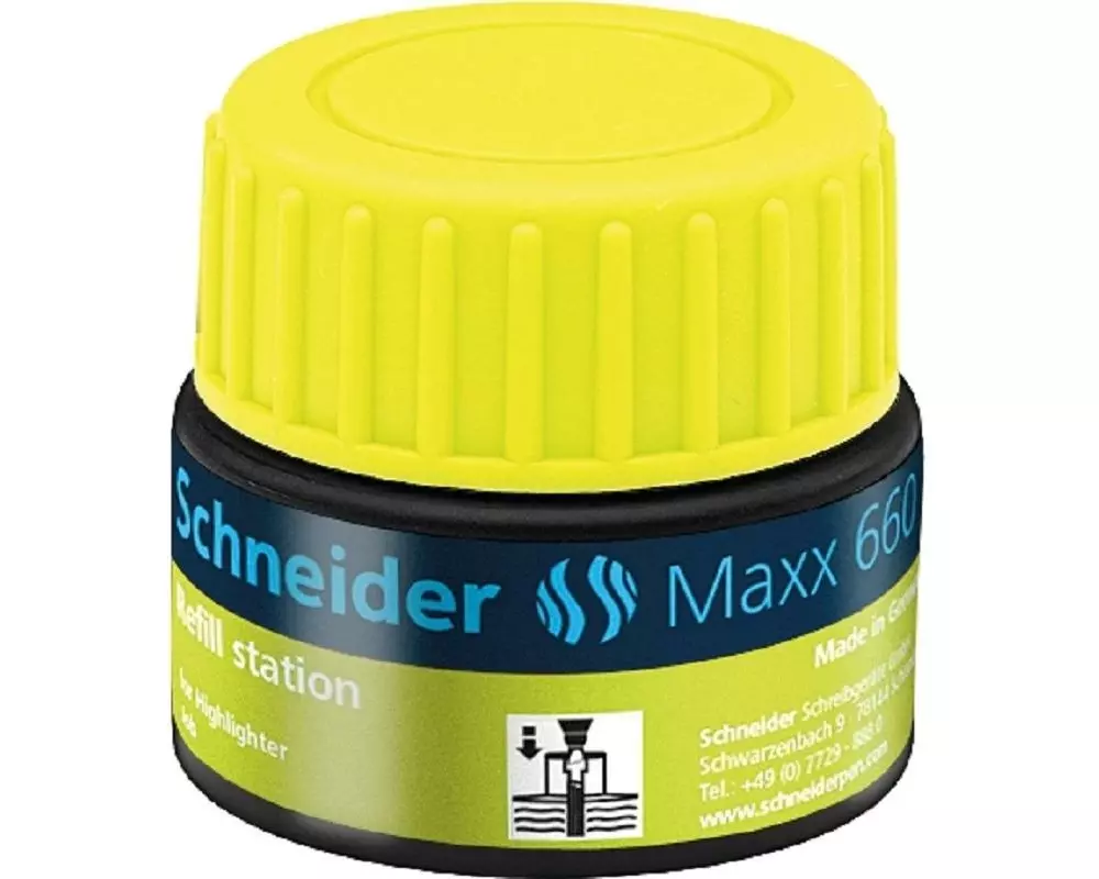 Schneider Tintenglas Nachfülltinte 660 Gelb