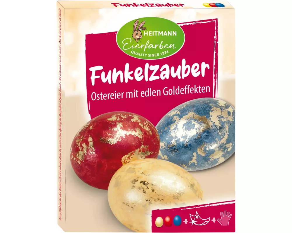 Brauns Heitmann Eierfarben Funkelzauber 1 Stück, Mehrfarbig