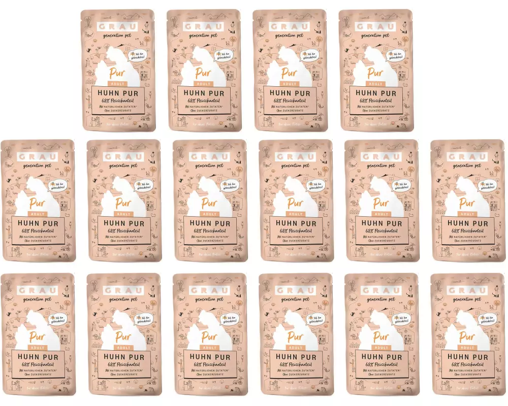 Grau Nassfutter Huhn Pur 16 x 125 g