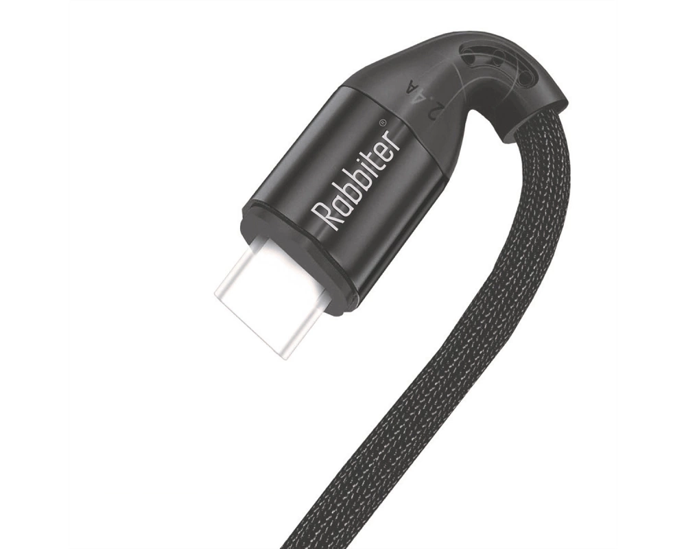 Rabbiter Power USB-C Kabel, 100W, 1.5m, schwarz, 1,5 m