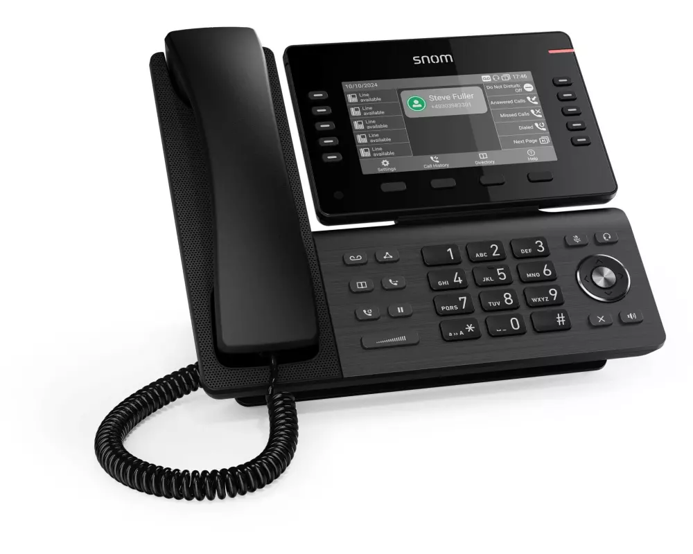 snom Tischtelefon D815W Schwarz