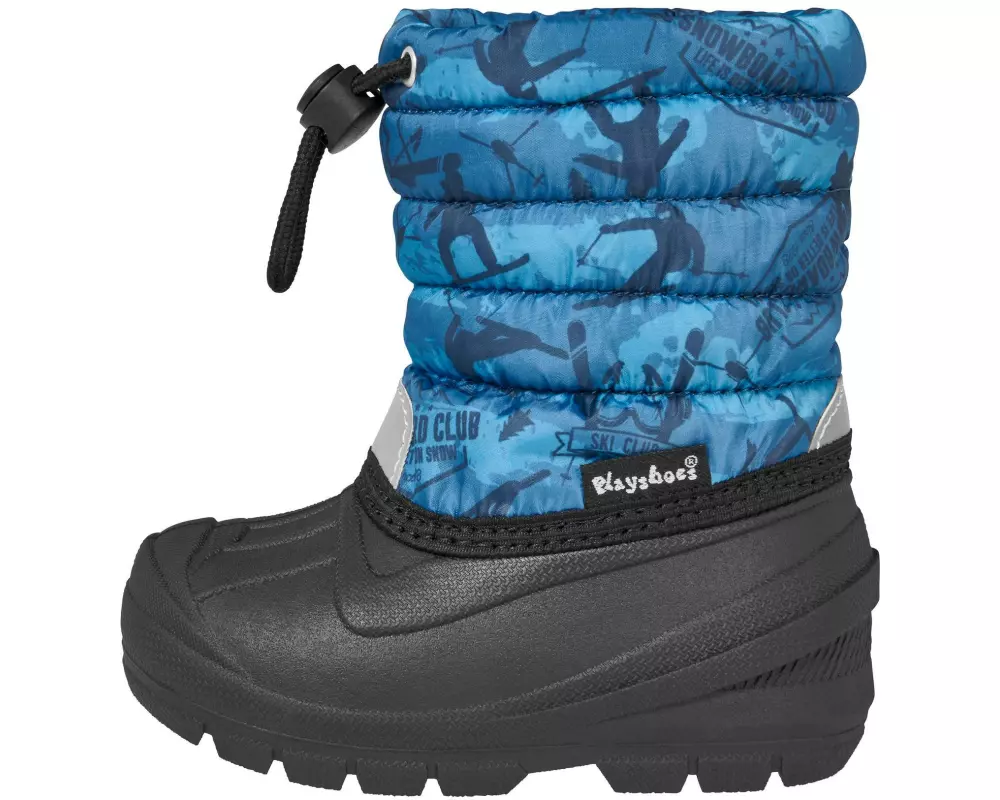 Playshoes Winter-Bootie Wintersportler Gr. 26/27, Blau