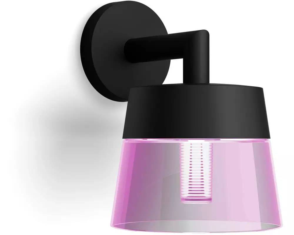 Philips Hue White & Color Ambiance Attract Outdoor Wandleuchte Schwarz