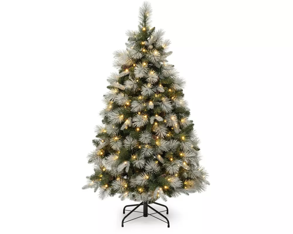 STT Weihnachtsbaum Frosted, 250 LEDs, 150 cm, Grün