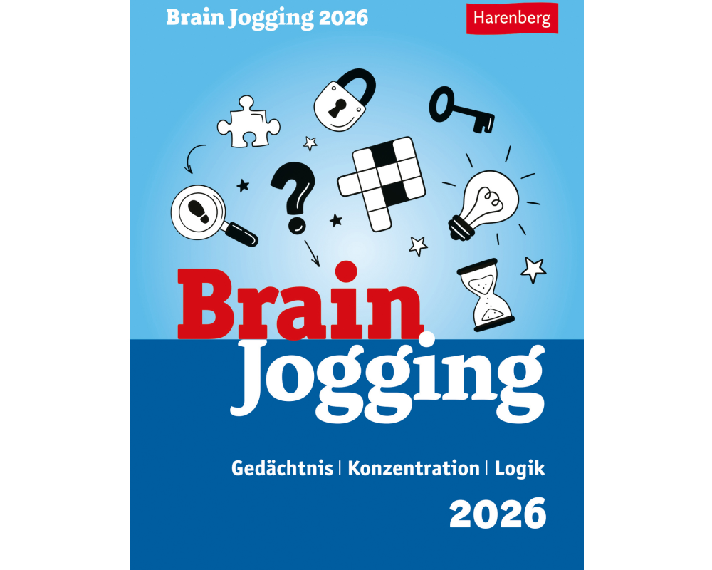 HARENBERG Abreisskalender 2026 2103700+26 Brain Jogging DE 12.5x16cm