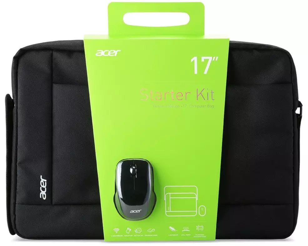Acer Notebooktasche Starter-Set mit Maus 17.3 "