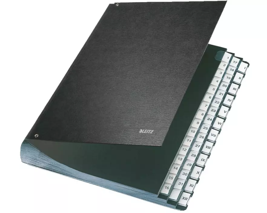 Leitz Pultmappe 1-31 und I-XII Schwarz