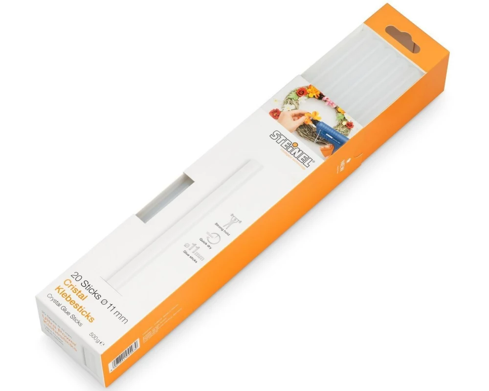 Steinel Klebesticks Cristal 250 mm, 20 Sticks transparent, 500 g