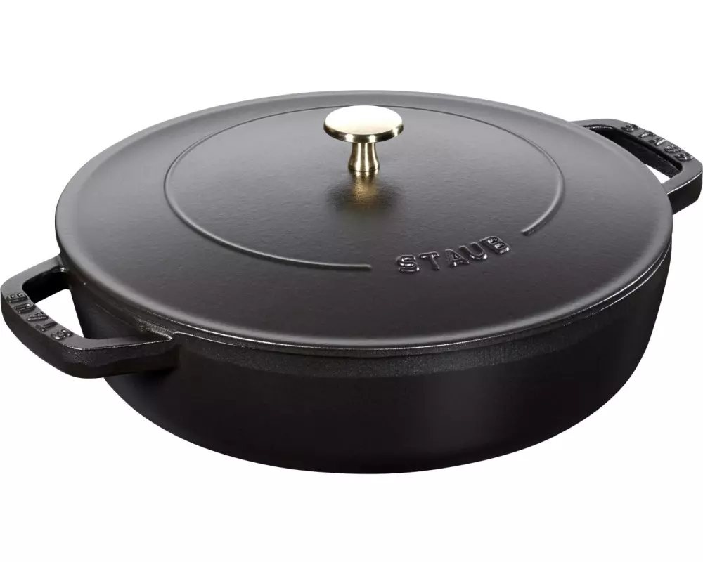 Staub Bräter Chistera 28 cm, Schwarz, 3.7 l