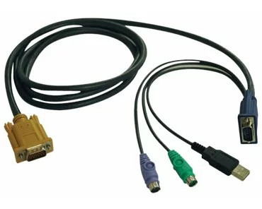 EATON TRIPPLITE USB/PS2, Combo, Cable, for NetDirector, KVM, Switches, B020-U08/U16, and, KVM, B022-U16, 15ft, 4.57m
