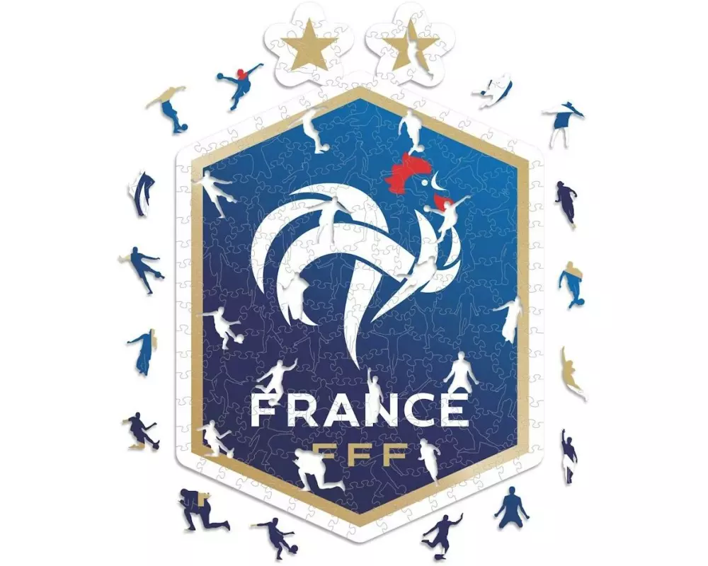 Iconic Puzzle FFF FR Fussball Nationalmannschaft – Logo