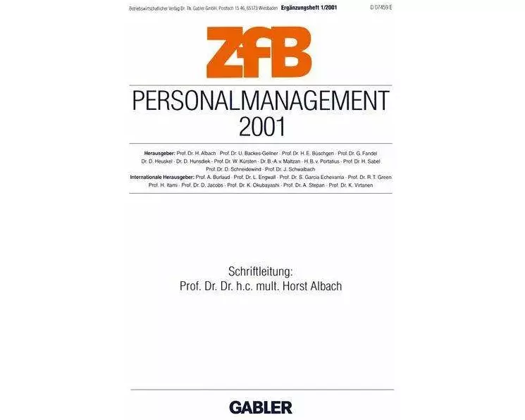 Personalmanagement 2001